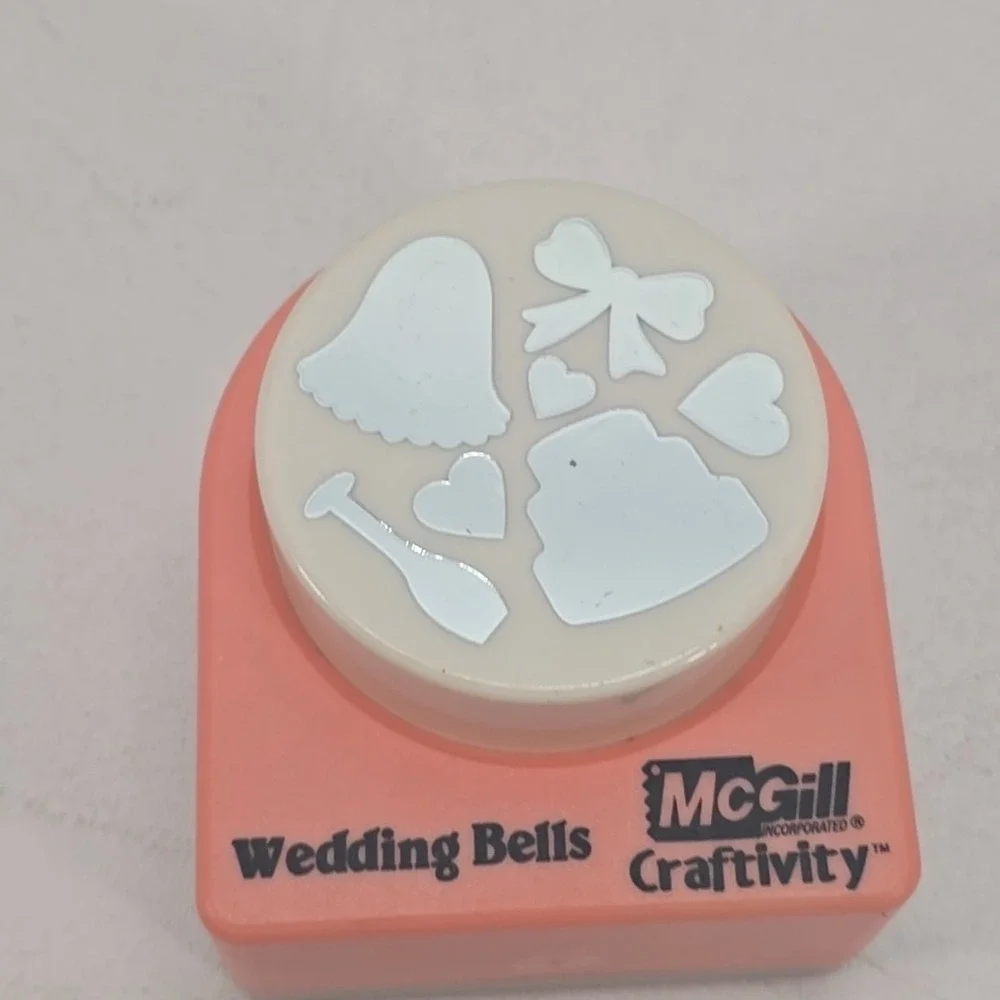 McGill Craftivity Wedding Bells Multi Shape Super Giant Paper Punch Cards Decor
